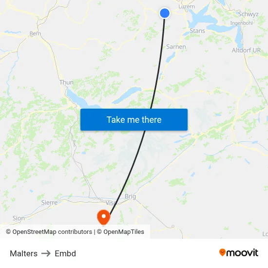 Malters to Embd map