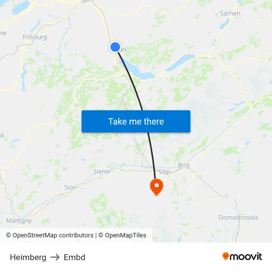 Heimberg to Embd map