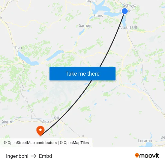 Ingenbohl to Embd map
