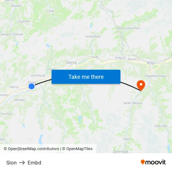 Sion to Embd map