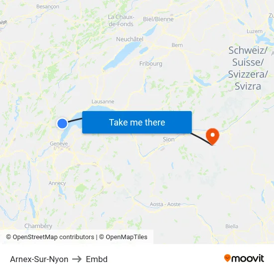 Arnex-Sur-Nyon to Embd map
