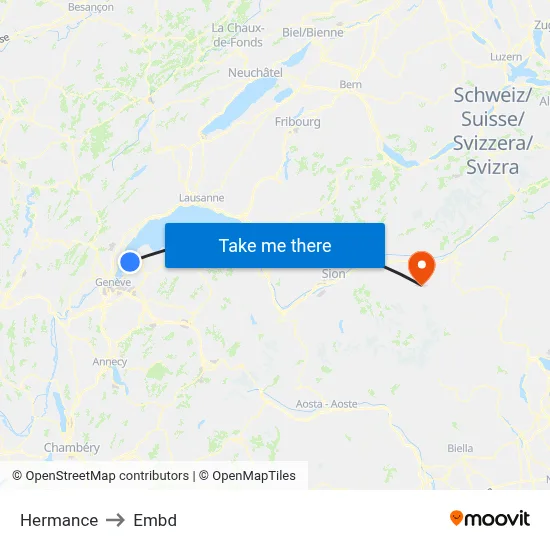 Hermance to Embd map