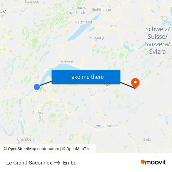 Le Grand-Saconnex to Embd map