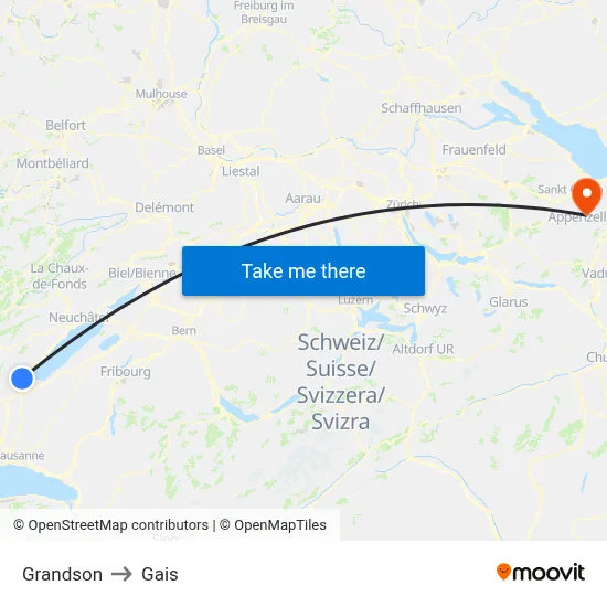 Grandson to Gais map