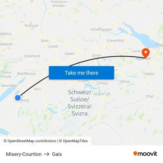 Misery-Courtion to Gais map