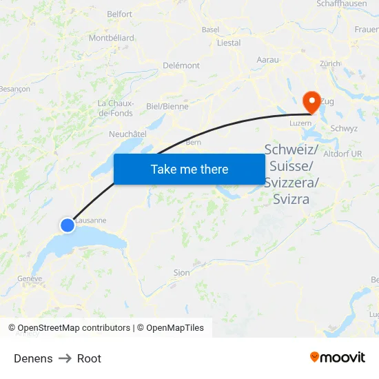 Denens to Root map