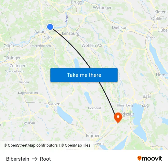 Biberstein to Root map