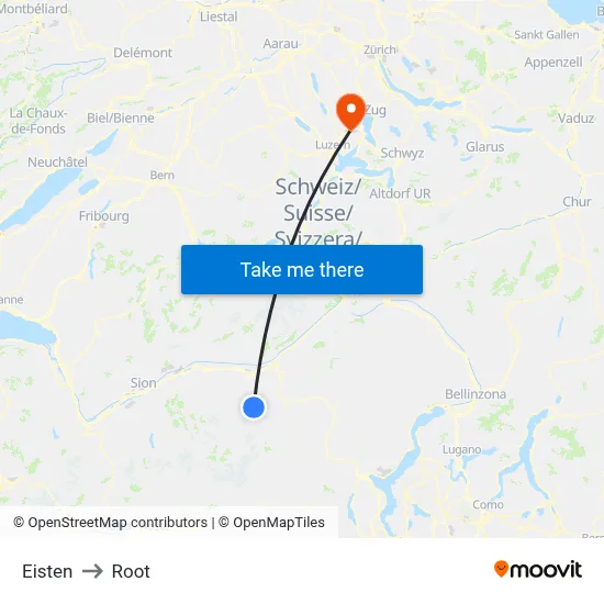 Eisten to Root map