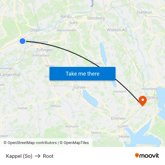 Kappel (So) to Root map