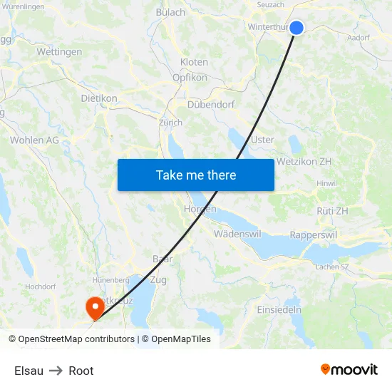 Elsau to Root map
