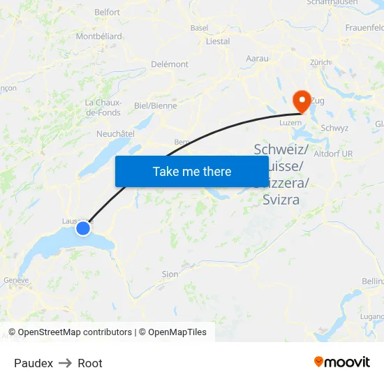Paudex to Root map