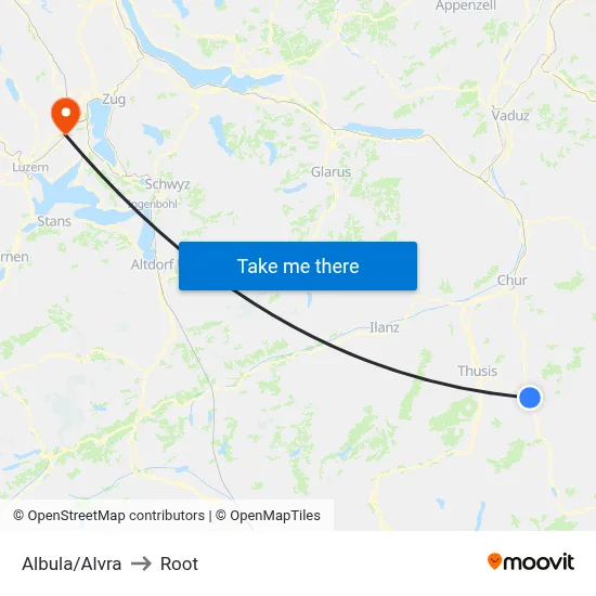 Albula/Alvra to Root map