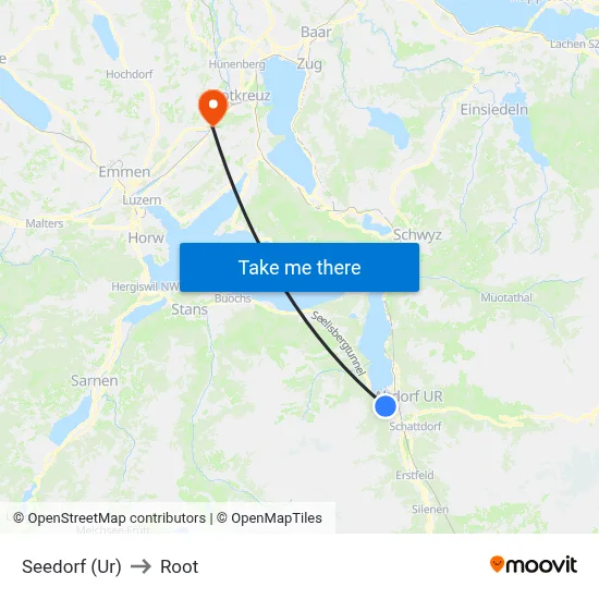 Seedorf (Ur) to Root map