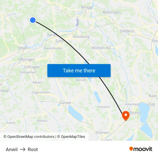 Anwil to Root map