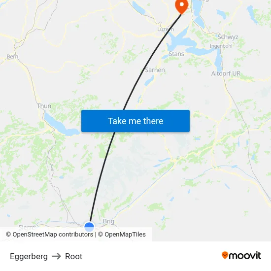 Eggerberg to Root map