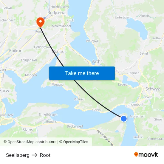 Seelisberg to Root map