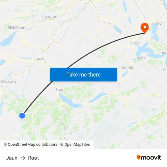 Jaun to Root map