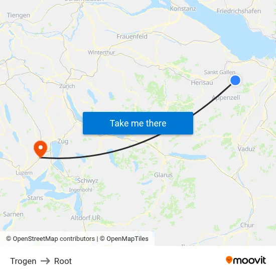 Trogen to Root map