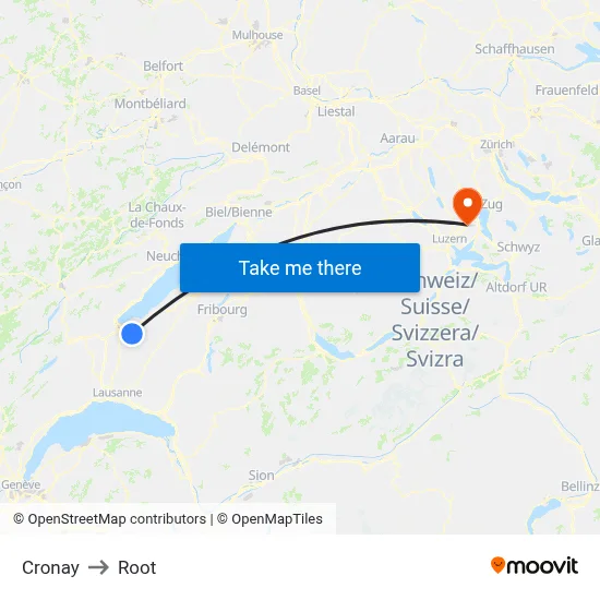 Cronay to Root map