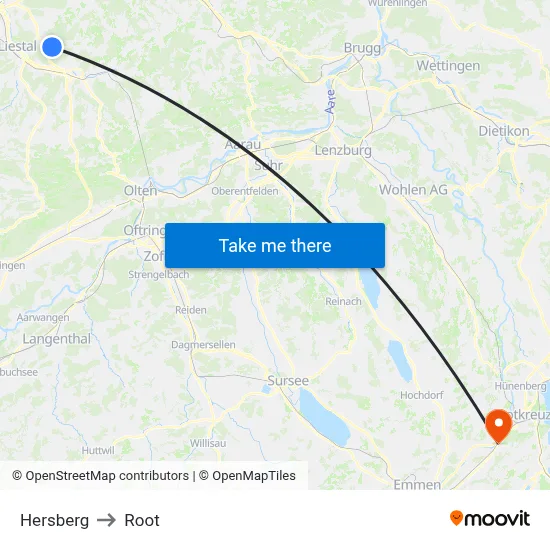 Hersberg to Root map