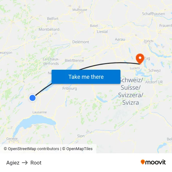 Agiez to Root map