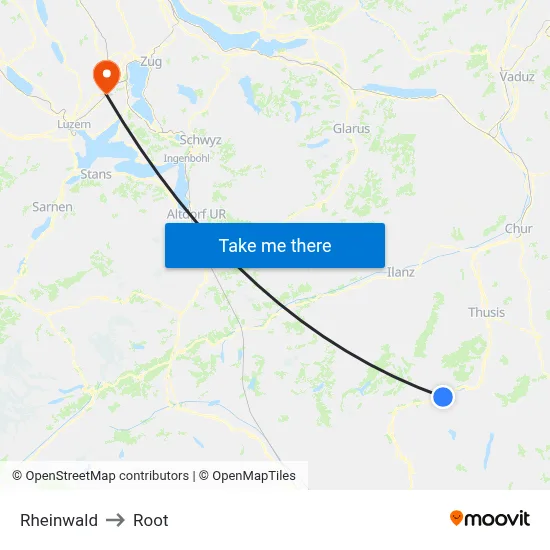 Rheinwald to Root map