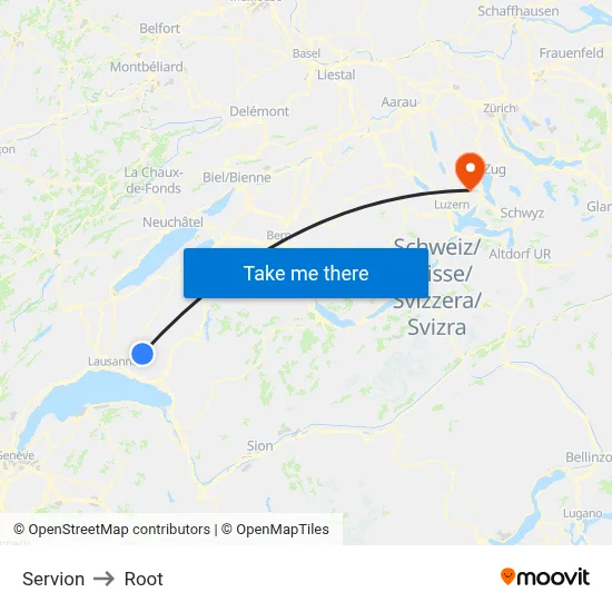 Servion to Root map