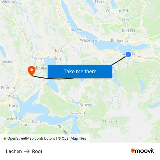 Lachen to Root map