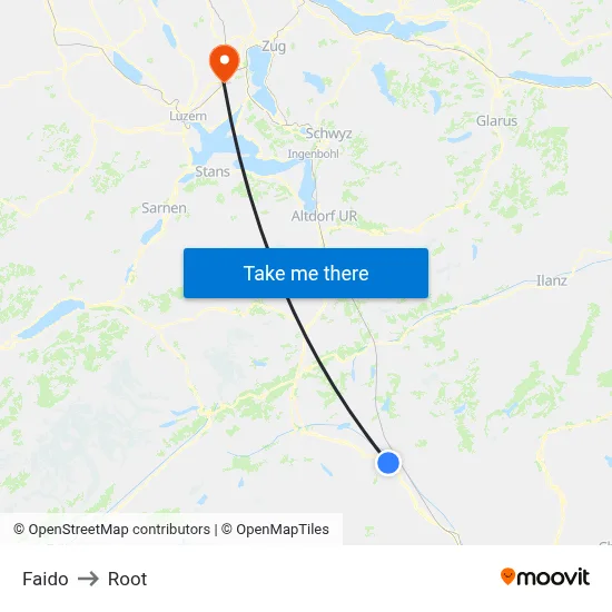 Faido to Root map