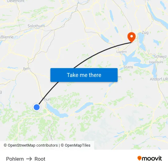 Pohlern to Root map