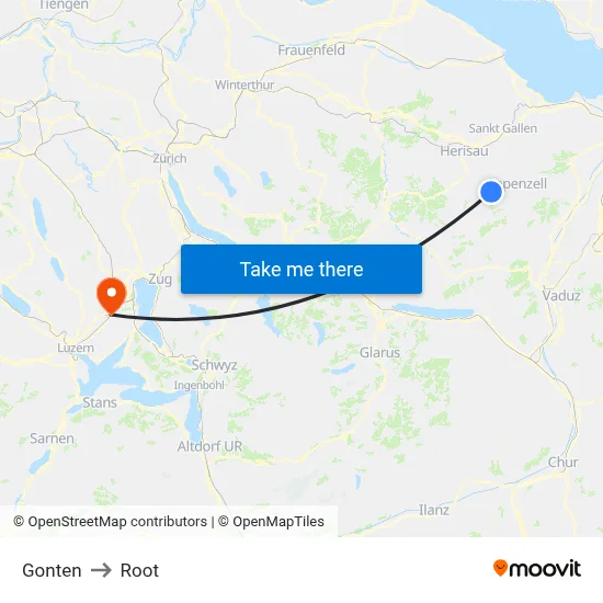 Gonten to Root map