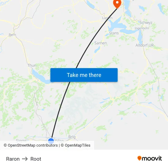 Raron to Root map