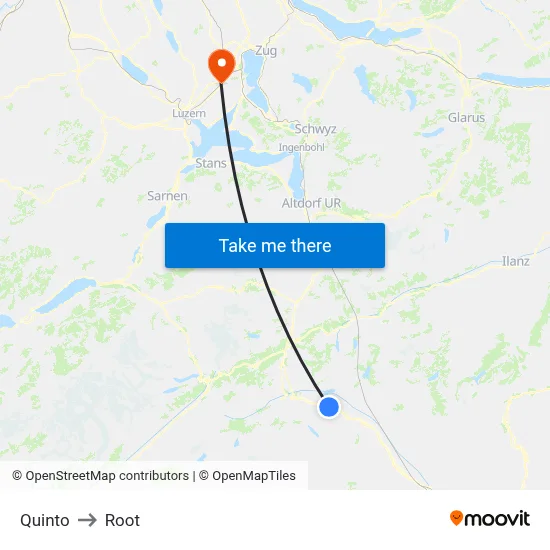 Quinto to Root map