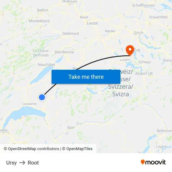 Ursy to Root map
