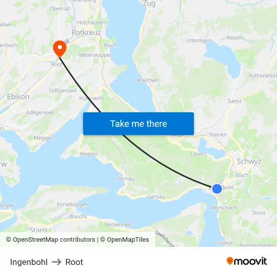 Ingenbohl to Root map
