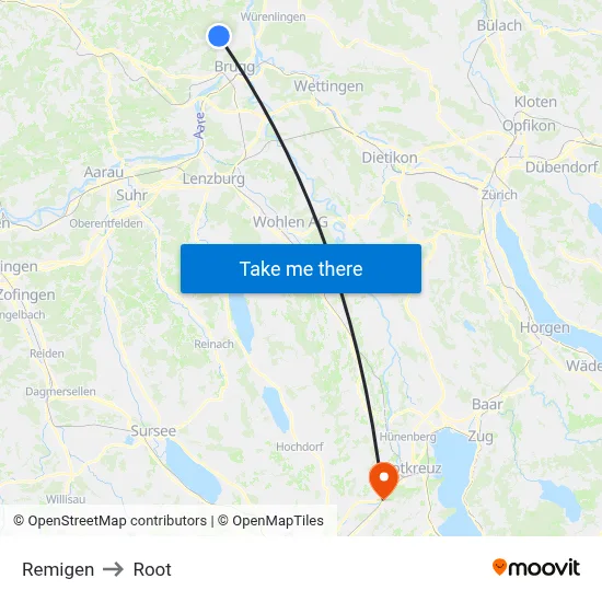 Remigen to Root map