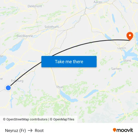 Neyruz (Fr) to Root map
