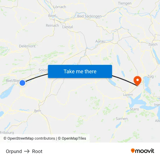 Orpund to Root map