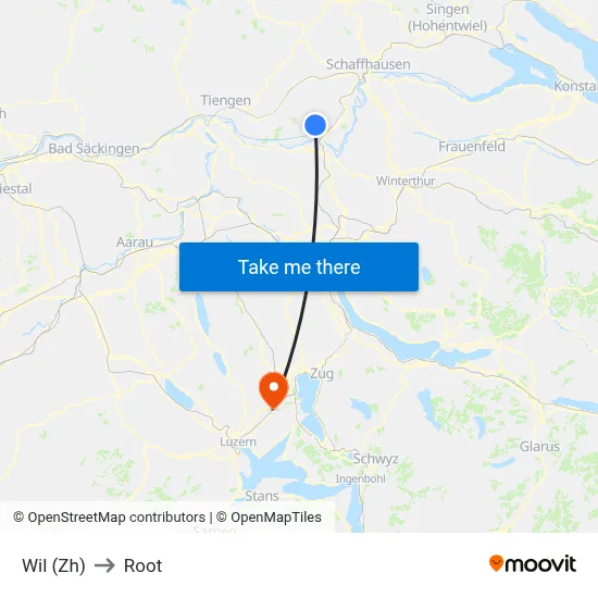 Wil (Zh) to Root map