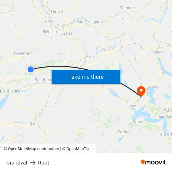 Grandval to Root map