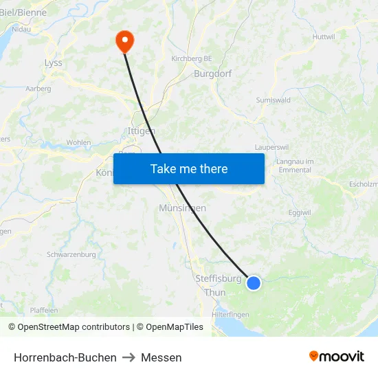 Horrenbach-Buchen to Messen map