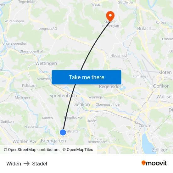 Widen to Stadel map