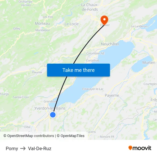 Pomy to Val-De-Ruz map