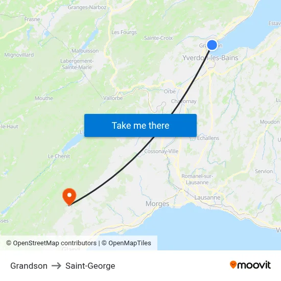 Grandson to Saint-George map