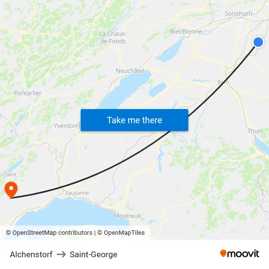 Alchenstorf to Saint-George map
