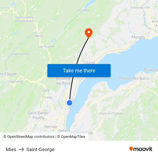 Mies to Saint-George map
