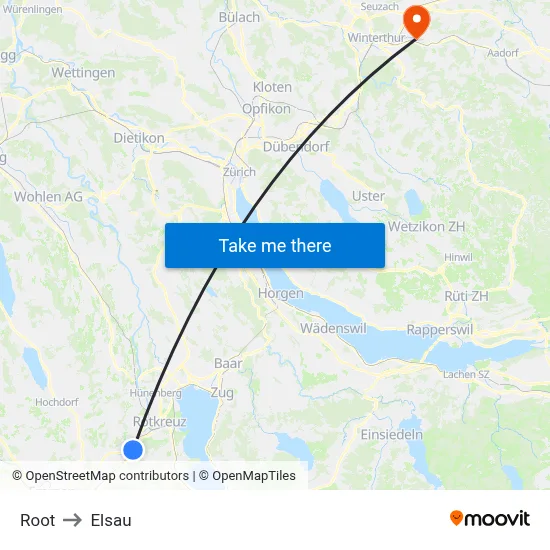 Root to Elsau map