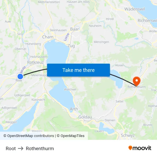 Root to Rothenthurm map