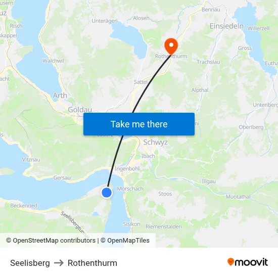 Seelisberg to Rothenthurm map