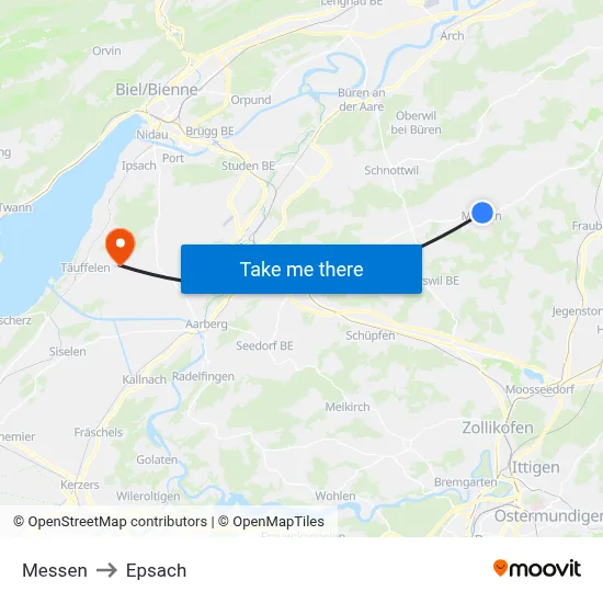 Messen to Epsach map